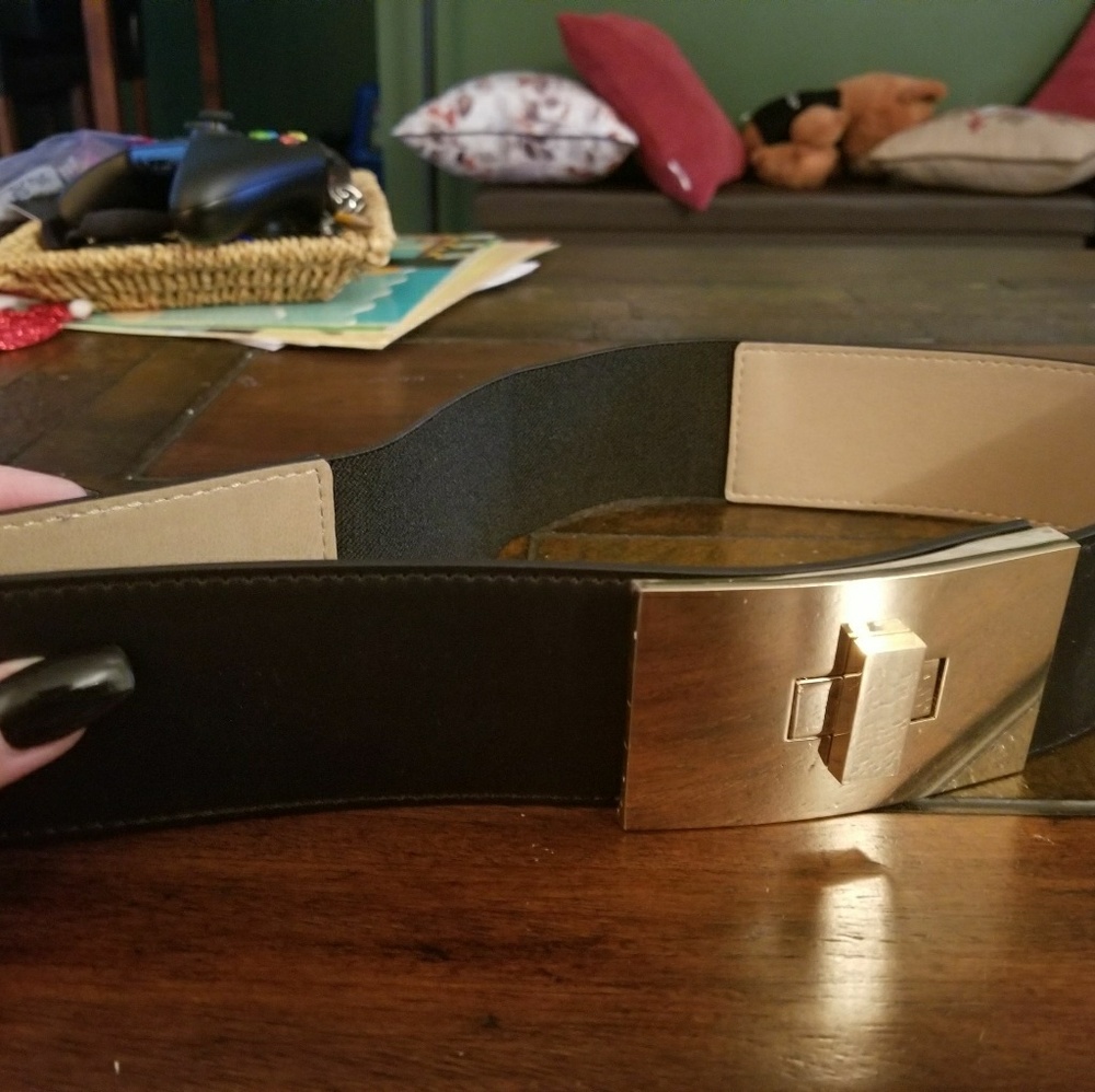 The Limited wide leather belt